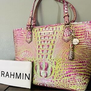 Brahmin Asher Sweetner Melbourne Medium Zip Top Tote Bag NWT